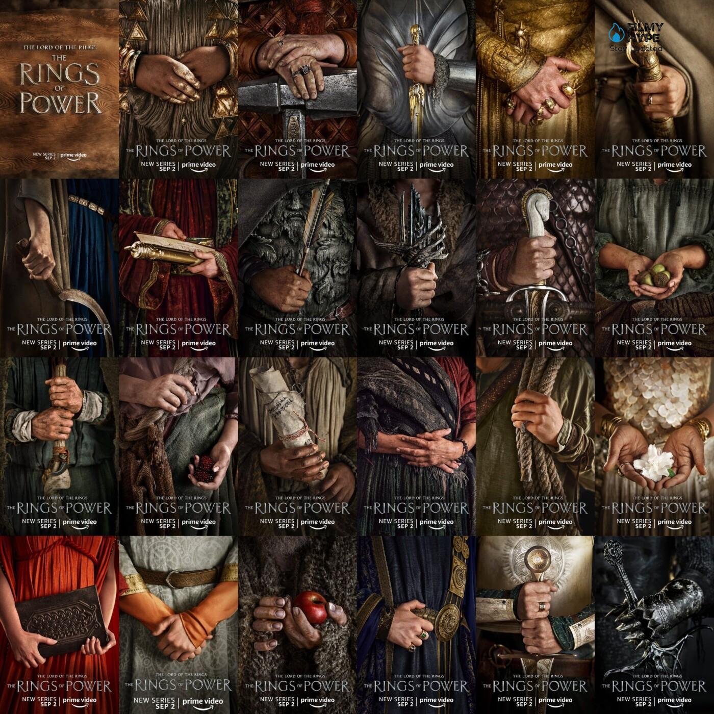 The Lord Of The Rings The Rings Of Power Here Are The Characters In The Official Posters 