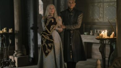 Rhaenyra and Laenor Velaryon, little Joffrey