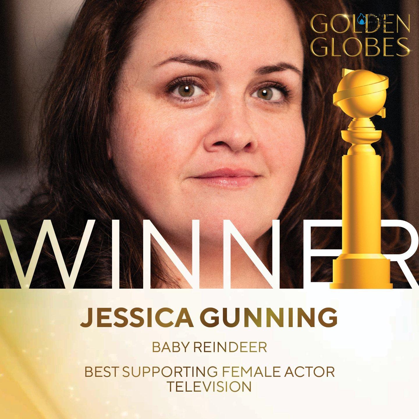 Best Performance by a Female Actor in a Supporting Role on Television Jessica Gunning, Baby Reindeer Golden Globes 2025