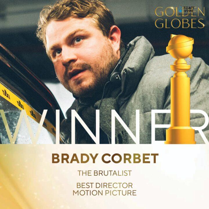 Brady Corbet Best Director for The Brutalist Golden Globes 2025