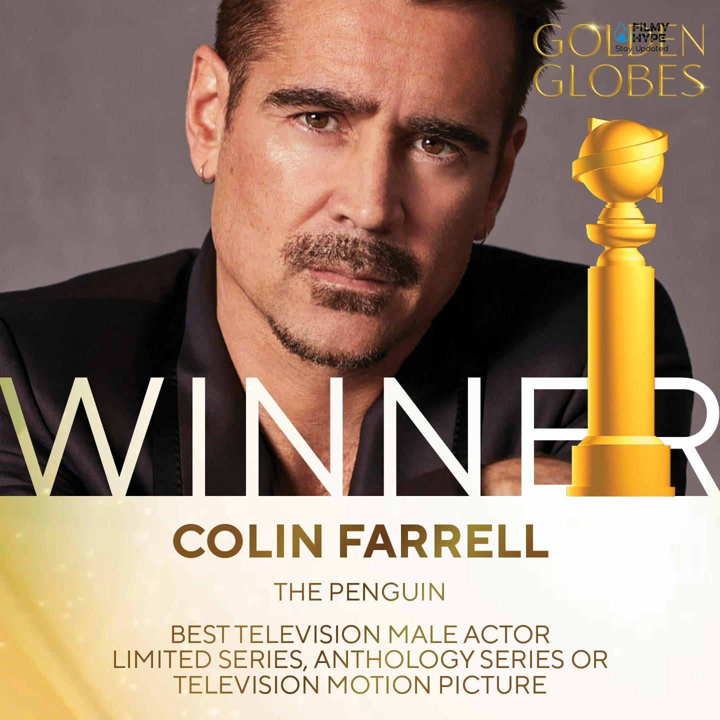 Colin Farrell, The Penguin Best Performance by a Male Actor in a Limited Series Golden Globes 2025