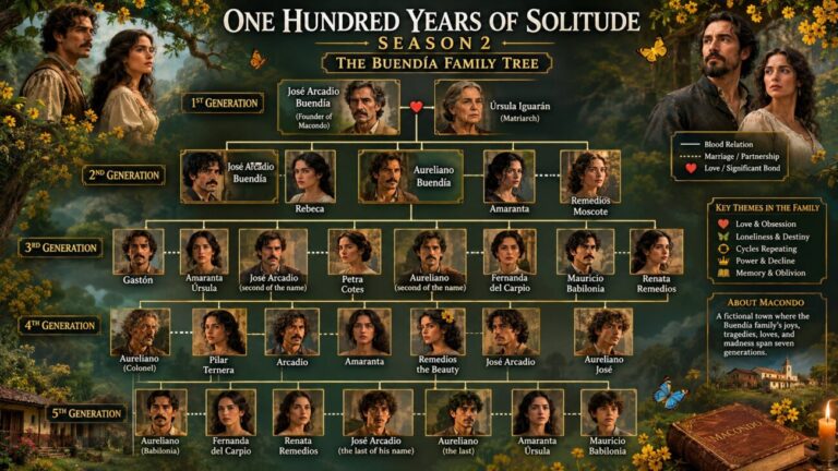 One Hundred Years of Solitude Part 2 Family Tree